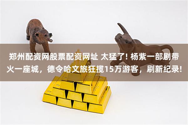 郑州配资网股票配资网址 太猛了! 杨紫一部剧带火一座城，德令哈文旅狂揽15万游客，刷新纪录!
